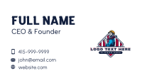 Handyman Plumber Wrench Business Card Preview