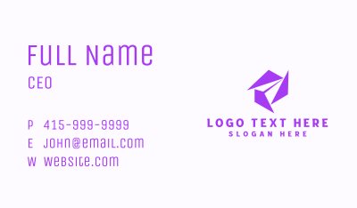 Plane Flight Logistics Business Card Image Preview