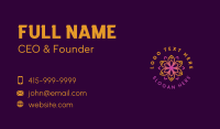 Kaleidoscope Flower Petal Business Card Design