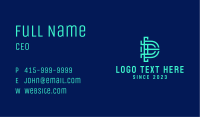 Letter PD Cryptocurrency Business Card Image Preview