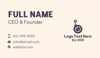 Purple Bomb Eye Business Card Design