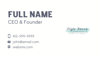 Generic Stylist Cosmetics Business Card Image Preview
