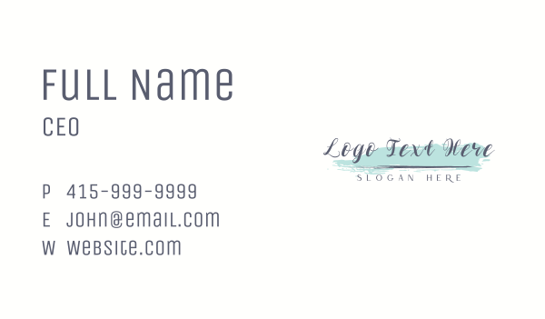 Generic Stylist Cosmetics Business Card Design Image Preview