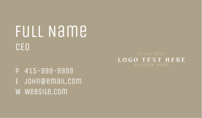Classy Business Company Business Card Image Preview