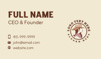 Texas Western Cowgirl Business Card Preview