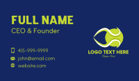 Green Tennis Ball  Business Card Image Preview