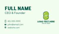 Green Tennis Ball Chat Business Card Image Preview