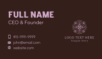 Floral Leaf Spa Business Card Image Preview