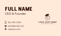 Western Cowgirl Hat Business Card Image Preview