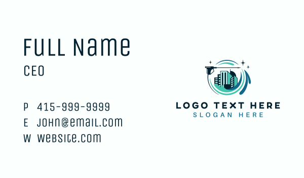 Building Pressure Washing Business Card Design Image Preview