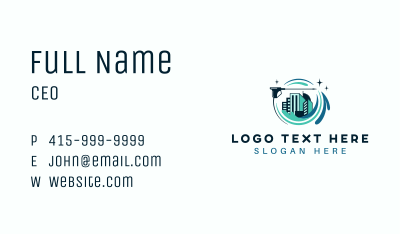 Building Pressure Washing Business Card Image Preview