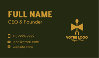 Gold Bow Tie Restaurant   Business Card Image Preview