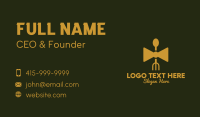 Gold Bow Tie Restaurant   Business Card Image Preview