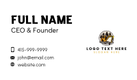 Backhoe Digging Machine Business Card Image Preview