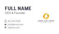 Lightning Bolt Spark Business Card Image Preview