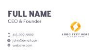 Lightning Bolt Spark Business Card Preview