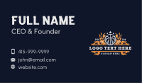 Fiery Basketball Sports Flame Business Card Image Preview