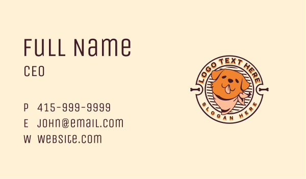 Vet Dog Grooming Business Card Design Image Preview