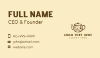 Natural Organic Teapot Business Card Preview