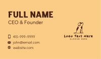 Brown Puppy Animal Business Card Image Preview