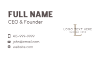 Simple Overlap Lettermark Business Card Image Preview