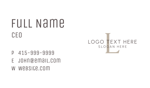 Simple Overlap Lettermark Business Card Design Image Preview