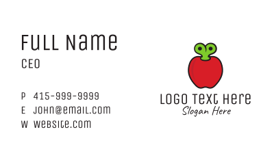 Apple Kids Toy Business Card