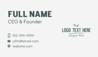 Organic Salad Wordmark Business Card Preview