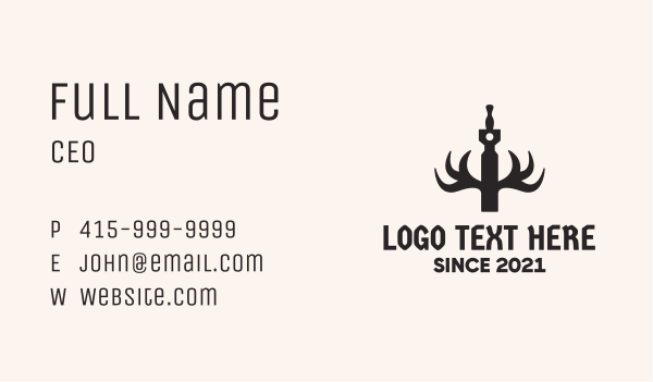 Antler Vape Pen Business Card Design Image Preview