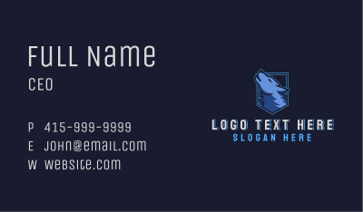 Blue Wolf Gaming Business Card Image Preview