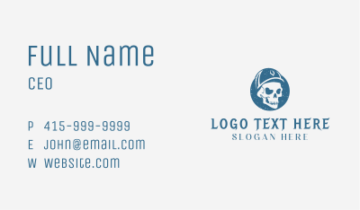 Skull Cap Clothing Business Card Image Preview