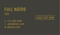 Deluxe Business Wordmark Business Card Image Preview