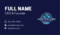 Power Wash Cleaner Maintenance Business Card Image Preview