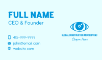Blue American Football Eye Business Card Image Preview