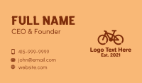 Monoline BMX Bike  Business Card Design