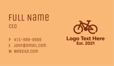 Monoline BMX Bike  Business Card