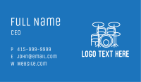 Minimalist Drum Set  Business Card Image Preview