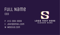 Game Glitch Letter S Business Card Image Preview