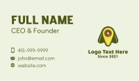 Green Avocado Location Business Card Image Preview