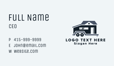Miniature Trailer House Business Card Image Preview