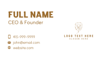 Safari Wild LIon Business Card Preview