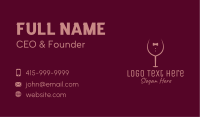 Elegant Winery Glass Business Card Design