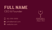 Elegant Winery Glass Business Card Image Preview