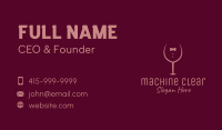 Elegant Winery Glass Business Card Image Preview