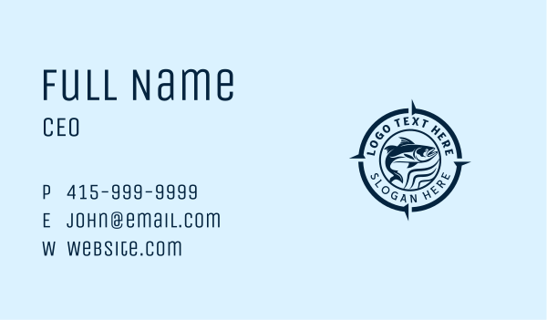 Fish Salmon Fishery Business Card Design Image Preview