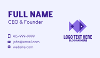 Modern Purple Fish  Business Card Image Preview