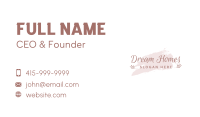 Blush Feminine Wordmark Business Card Image Preview