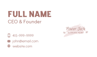 Blush Feminine Wordmark Business Card Image Preview