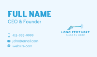 Blue Power Washer Cleaning Business Card Design