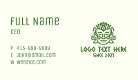 Nature Mayan Mask Business Card Image Preview